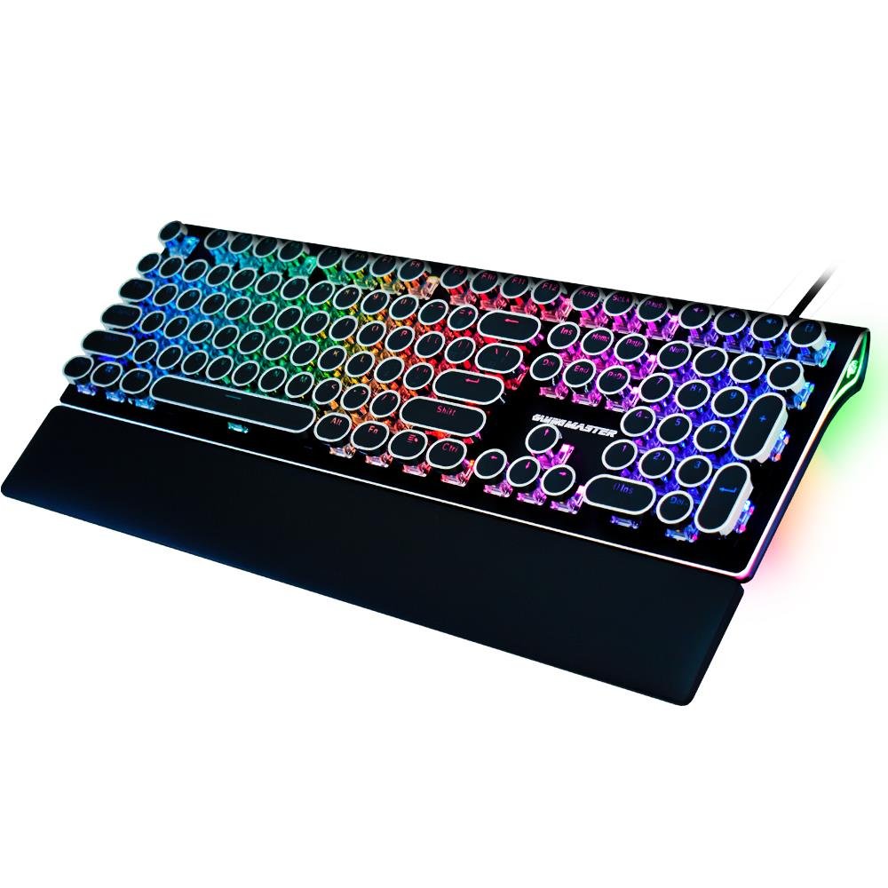 Teclado Gamer K-mex Kmm8 Steampunk Switch Azul Preto - Kmm828u0001cb0x