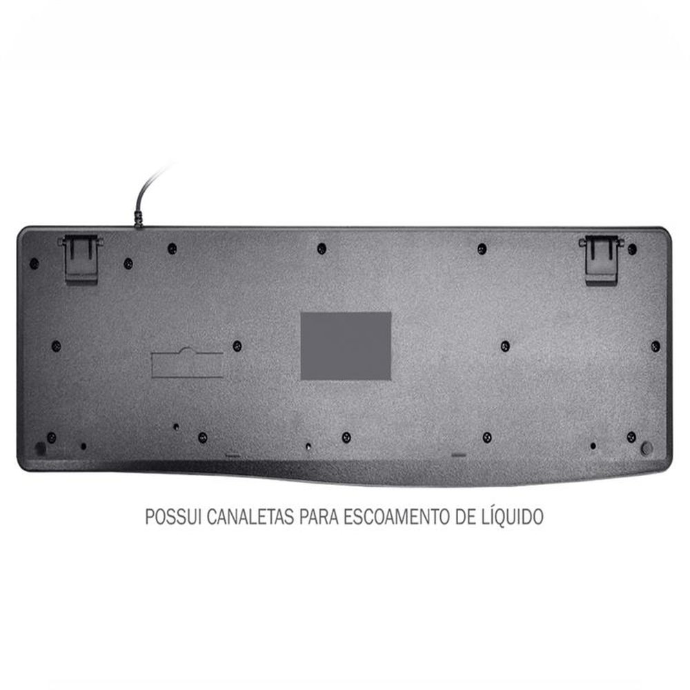 Teclado Standard ABNT II USB Modelo KB-W528 Preto K-Mex