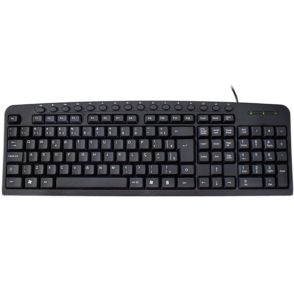 Teclado USB Multimídia K-MEX KM-2928U PRT