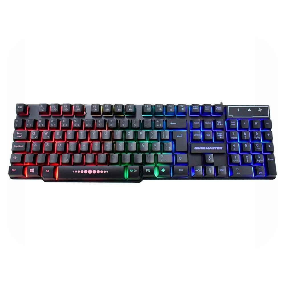 Teclado Kmex Gamer Km-5228 Rgb Rainbow Anti Ghost