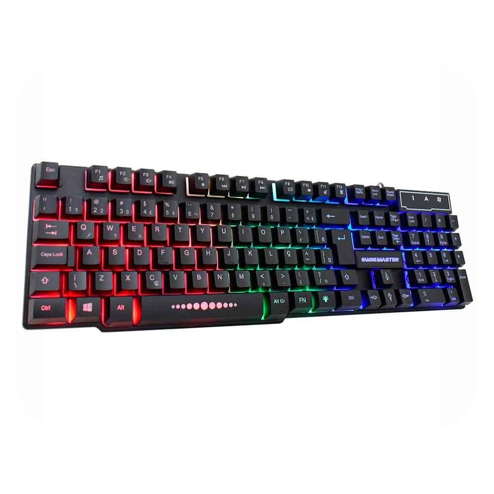 Teclado Kmex Gamer Km-5228 Rgb Rainbow Anti Ghost