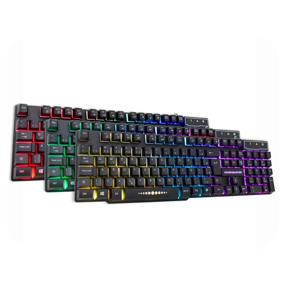 Teclado Kmex Gamer Km-5228 Rgb Rainbow Anti Ghost