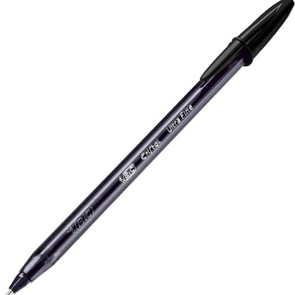 Caneta Esferografica Bic Cristal Ultra Fina 0.7mm Preta