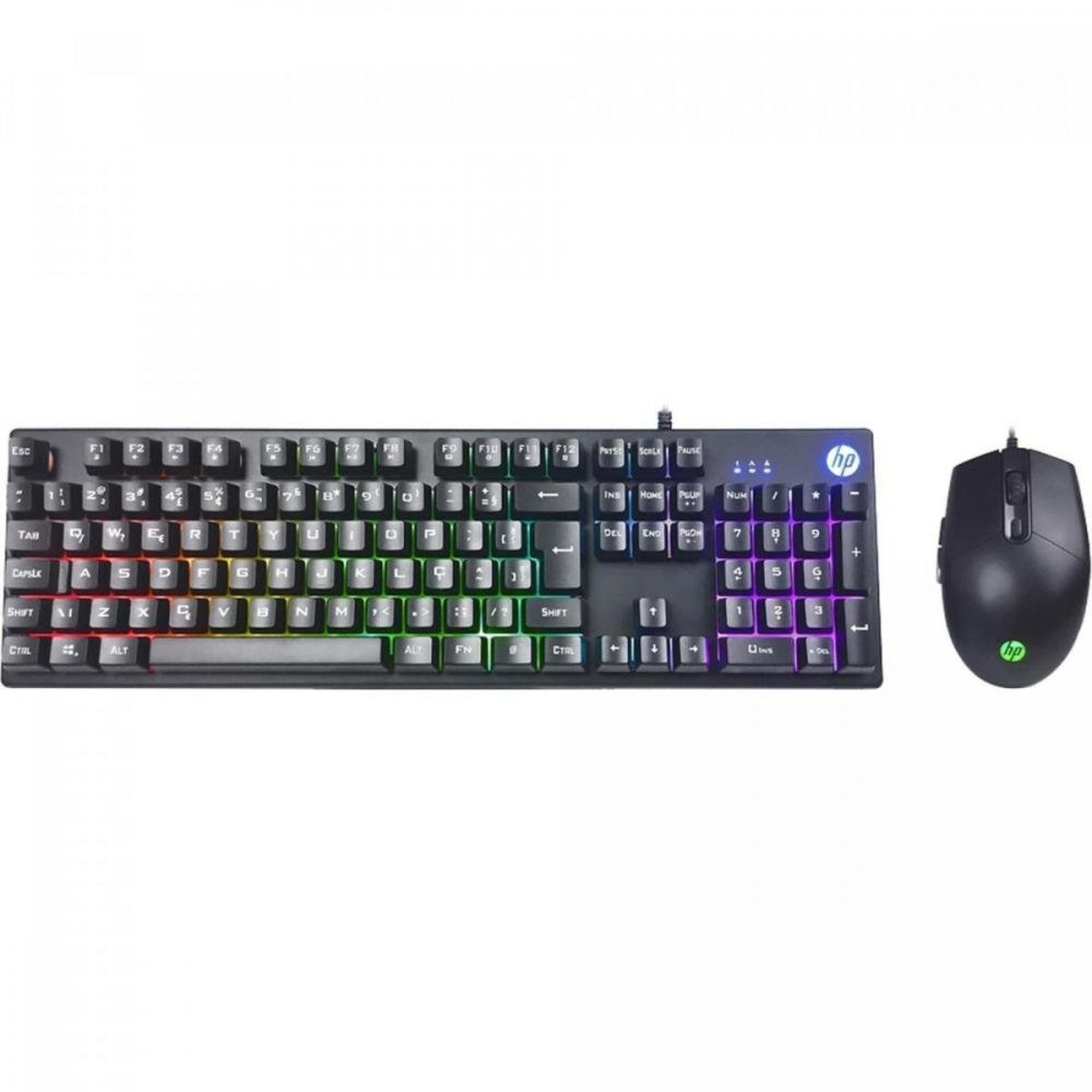 Kit Teclado e Mouse Gamer Usb Km300 Preto Hp