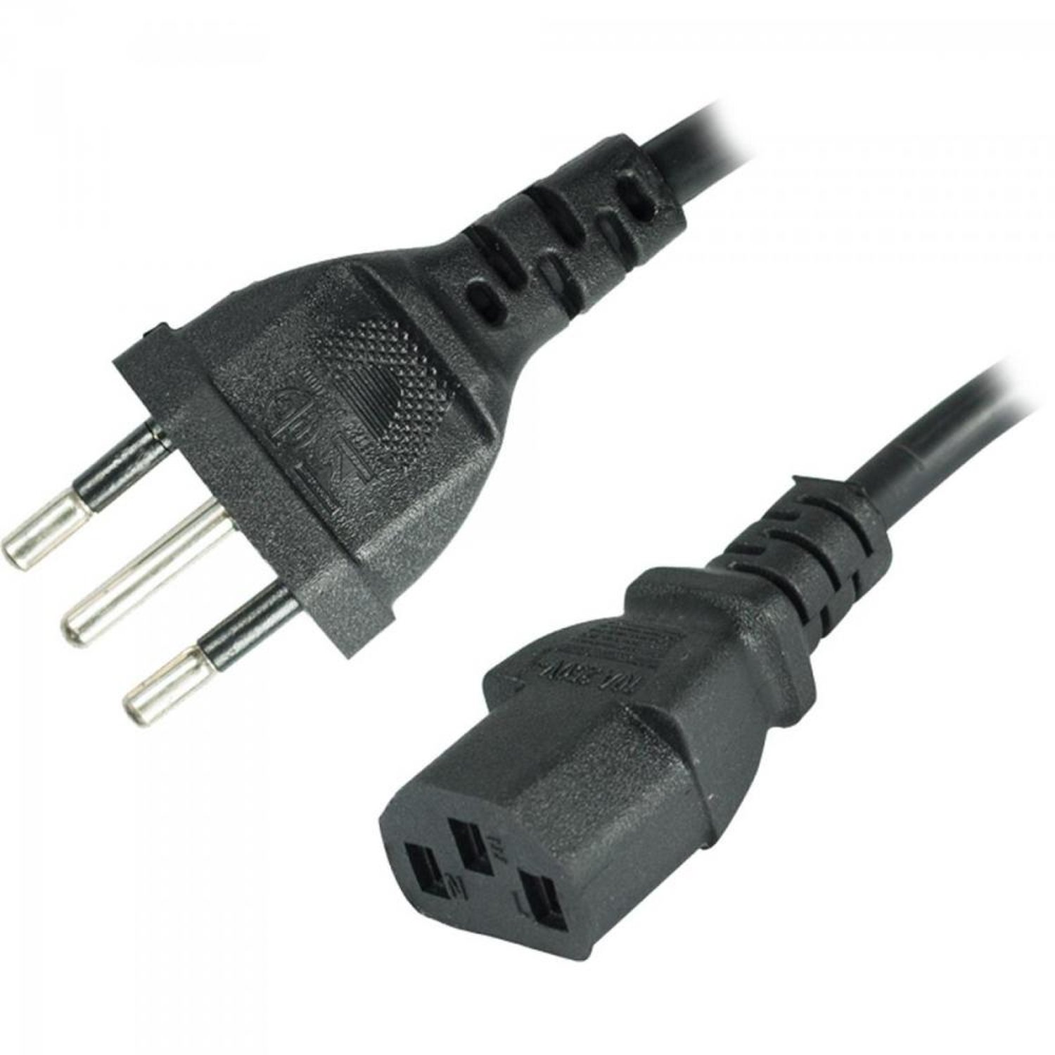 Cabo De Força Para Computador 10A 1,2Mt Tripolar Preto X-Cell Un.Venda: Pc/1