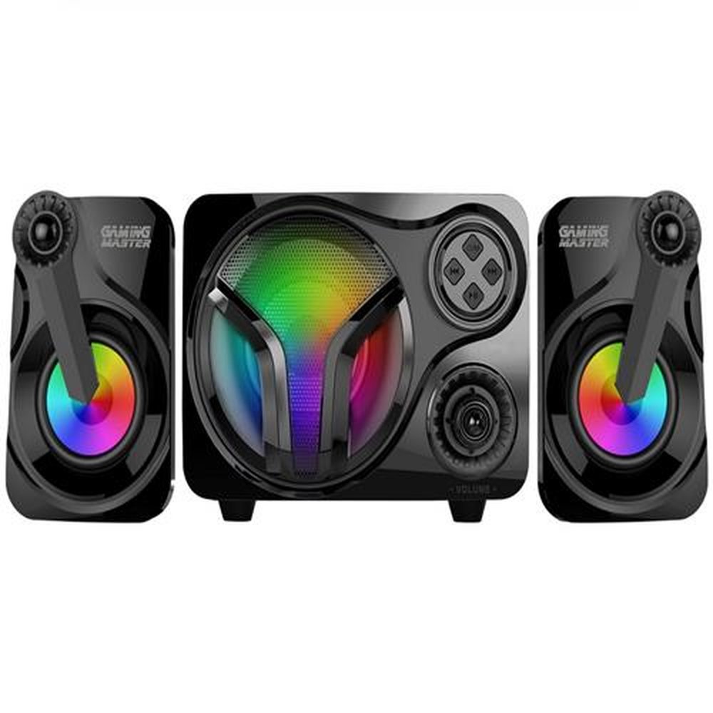 Subwoofer Gamer Stereo Com Led 7 Cores Modelo SS-9300 K-Mex