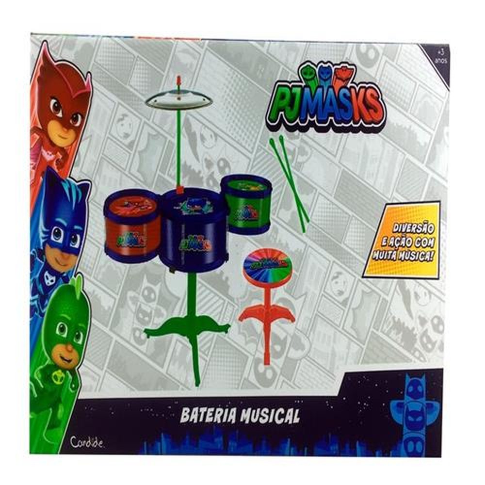 Instrumento Musical Bateria Pequena PJMASKS