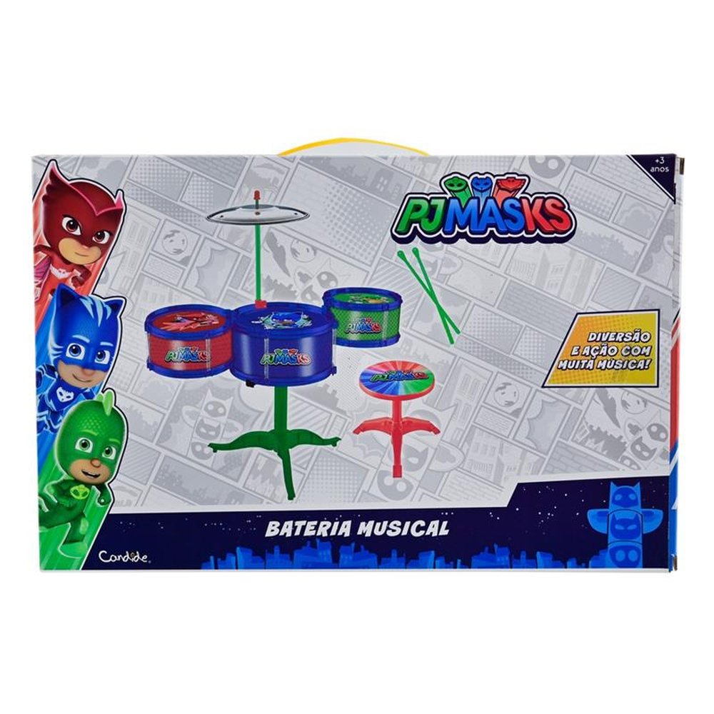 Instrumento Musical Bateria Pequena PJMASKS