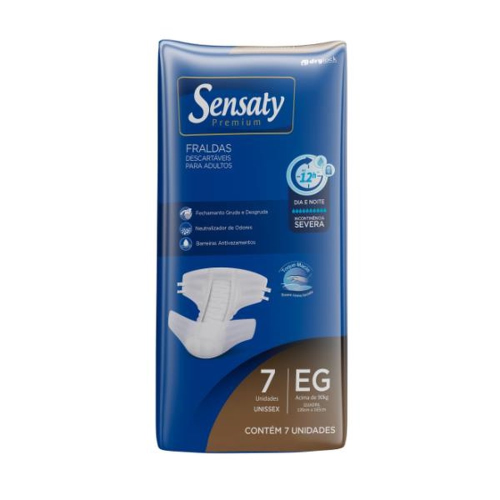Fralda Capricho Sensaty Premium Regular EG 8 Pacotes Com 07 Unidades