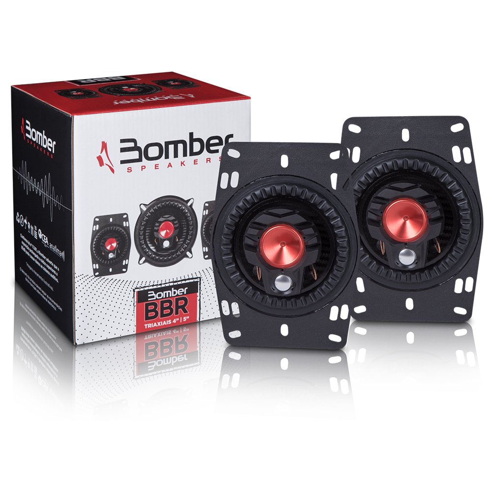 Par Alto Falante Porta Bomber 4 Polegadas 50 Rms Bbr6