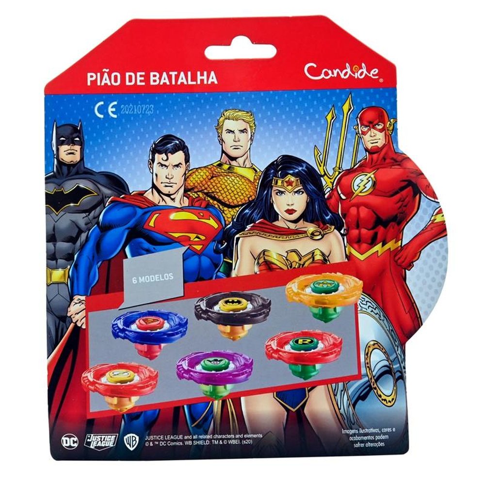 Pião Infinity Nado Justice League Plastic Series