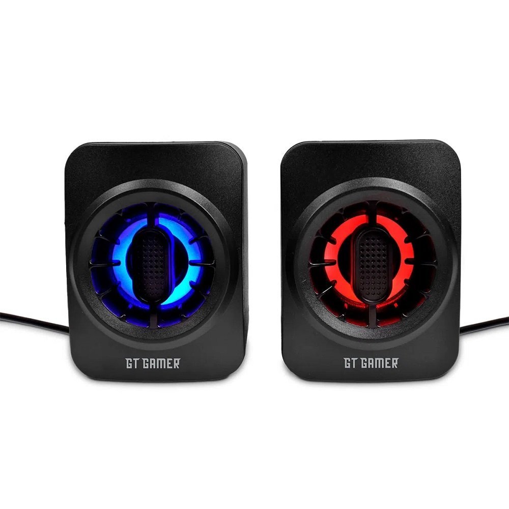Caixa de Som Gamer 6W RMS com LED RGB | GT
