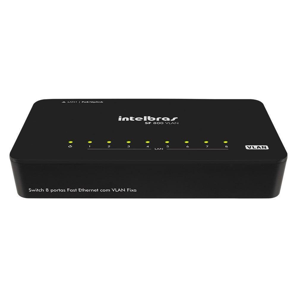 Switch Intelbras Sf 800 Vlan 8 Portas Poe