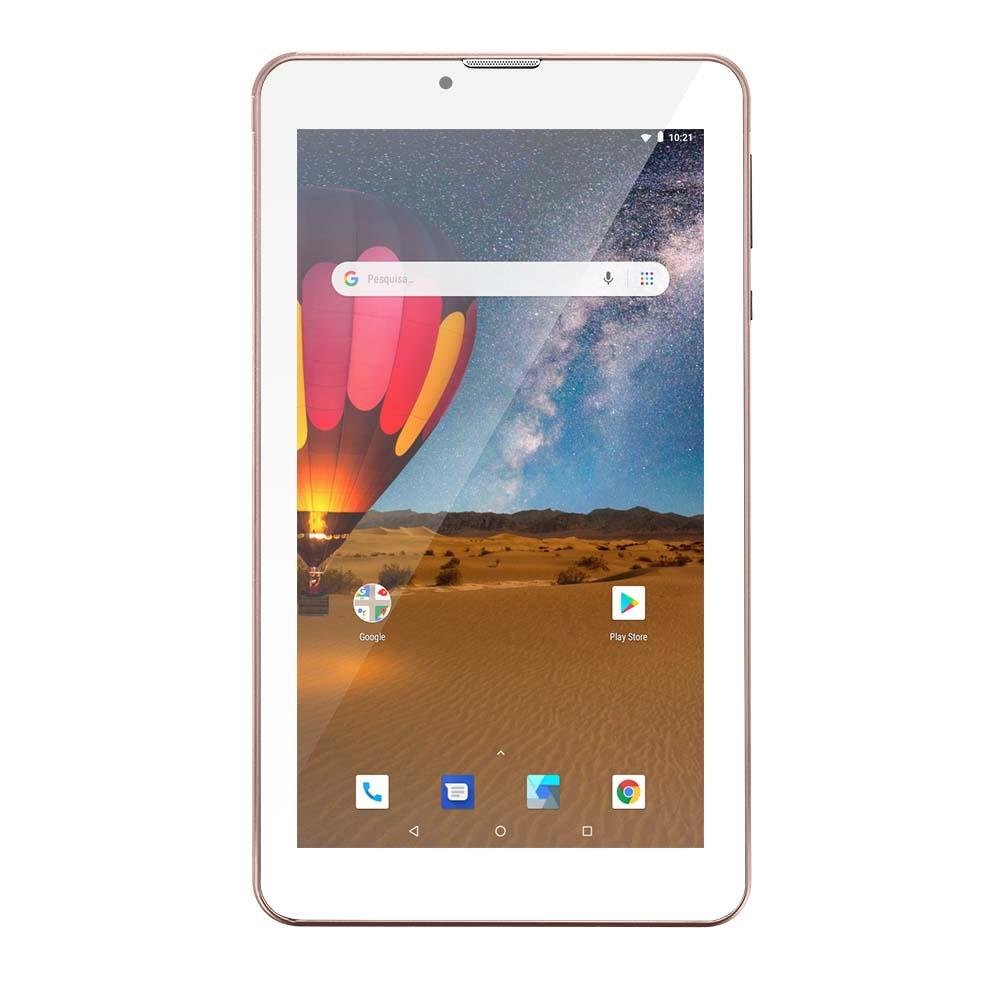 Tablet Multilaser M7 3G Plus 16GB Bluetooth Dual Chip Tela 7" Quad Core Rosa - NB305