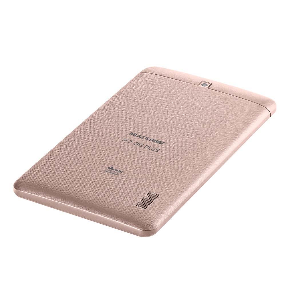Tablet Multilaser M7 3G Plus 16GB Bluetooth Dual Chip Tela 7" Quad Core Rosa - NB305
