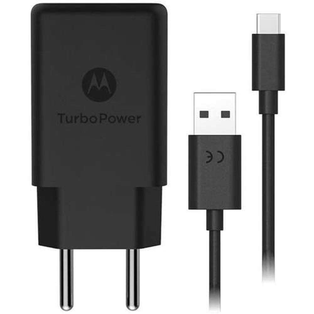 Carregador de Parede Motorola Turbo Power 18W com Cabo USB Tipo-C