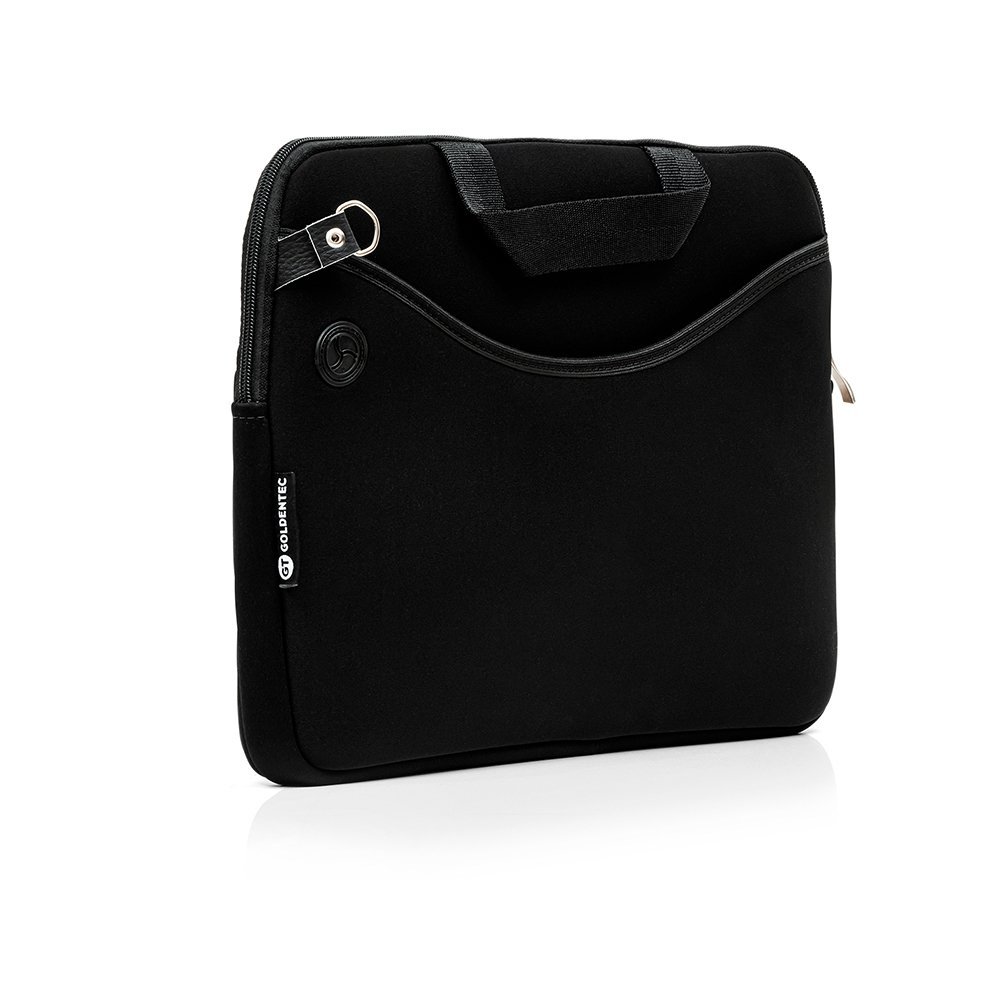 Case para Notebook 15.6 Travel com Bolso e Alça Cor Preta Goldentec
