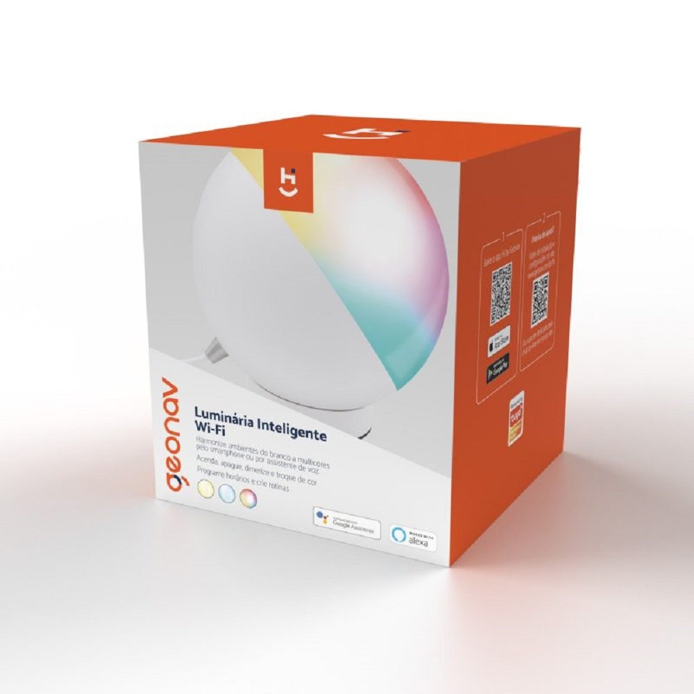 Luminária Inteligente Wi-Fi modelo HILUM01 ¿ Geonav