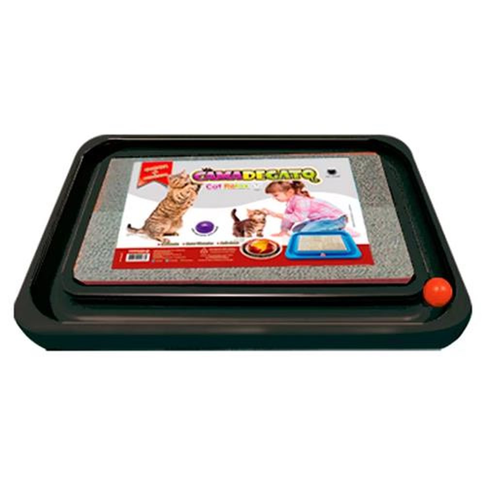 Cama Relaxante Para Gatos Furacao Pet G Preta