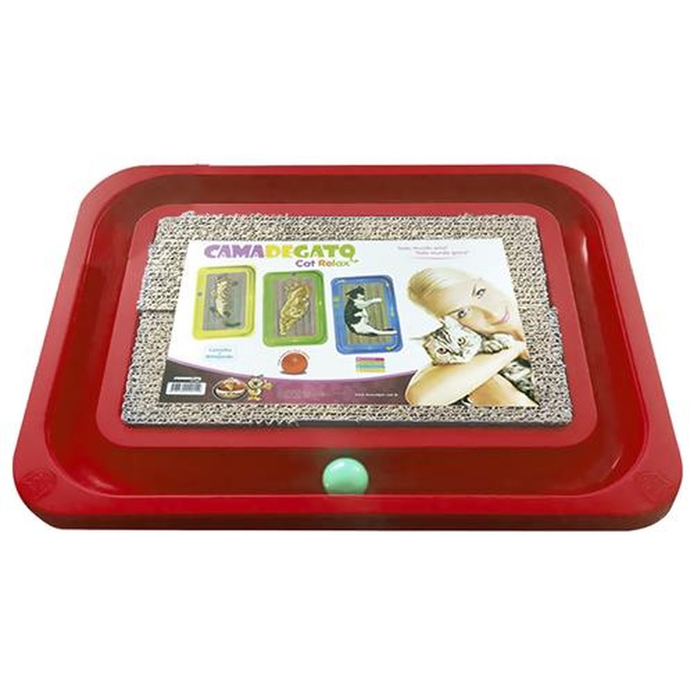 Cama Relaxante Para Gatos Furacao Pet M Vermelha