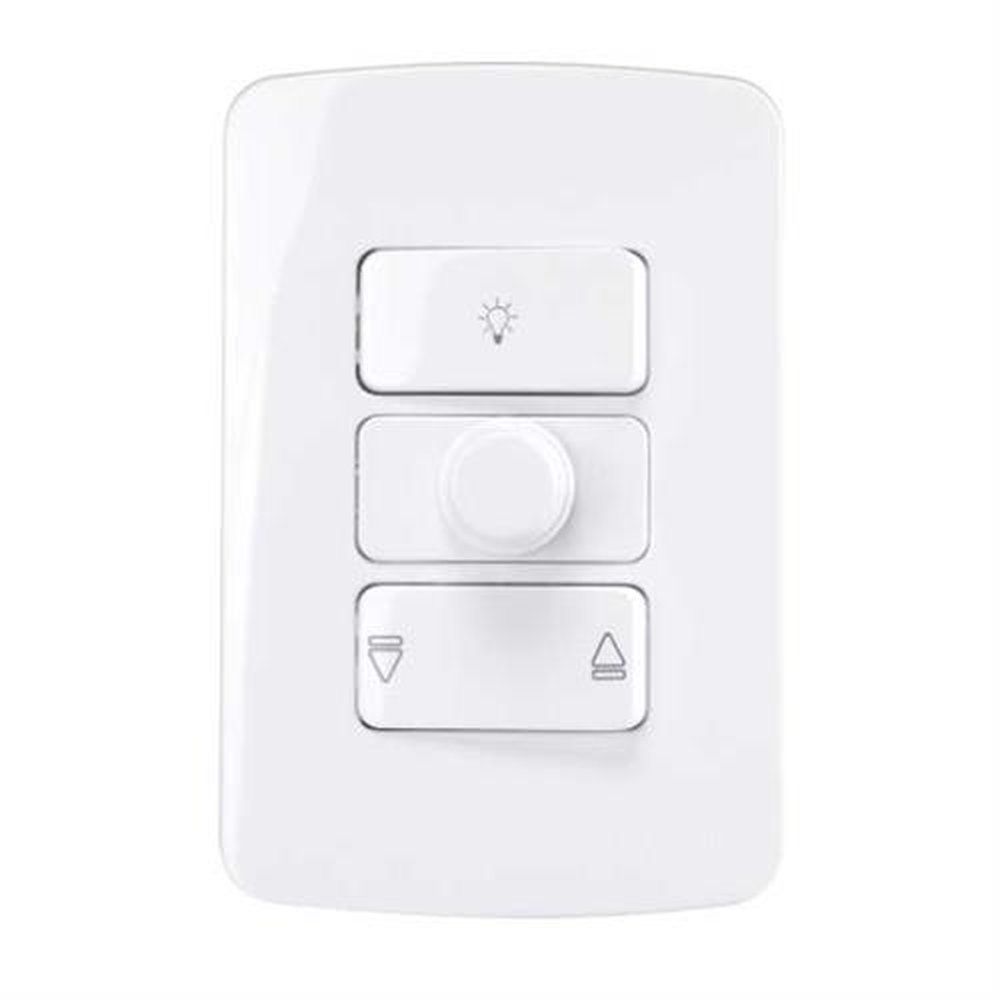 Conjunto Controle Ventilador Bivolt B3 Branco Margirius