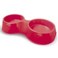 Comedouro Plastico Pop Duplo Furacao Pet N3 - 2.000 Ml (vermelho)