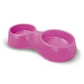 Comedouro Plastico Pop Duplo Furacao Pet N1 - 500 Ml (rosa)