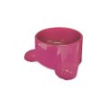 Comedouro Plastico Com Patas Furacao Pet N3 Rosa 1.400ml