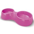 Comedouro Plastico Pop Duplo Furacao Pet N3 - 2.000 Ml (rosa)
