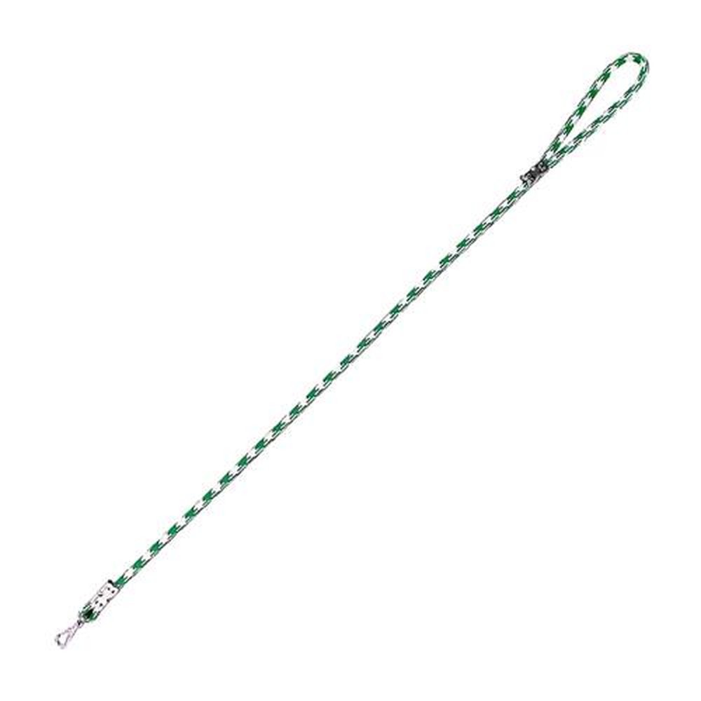 Guia De Corda Rolica Fina Furacao Pet 1,5m 10mm Branca com Verde