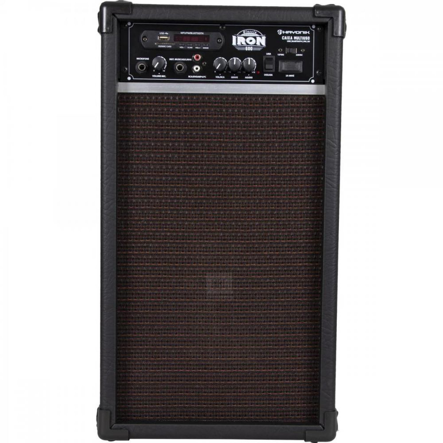 Caixa Multiuso Hayonik Iron Classic 600 100W RMS Falante JBL Preta