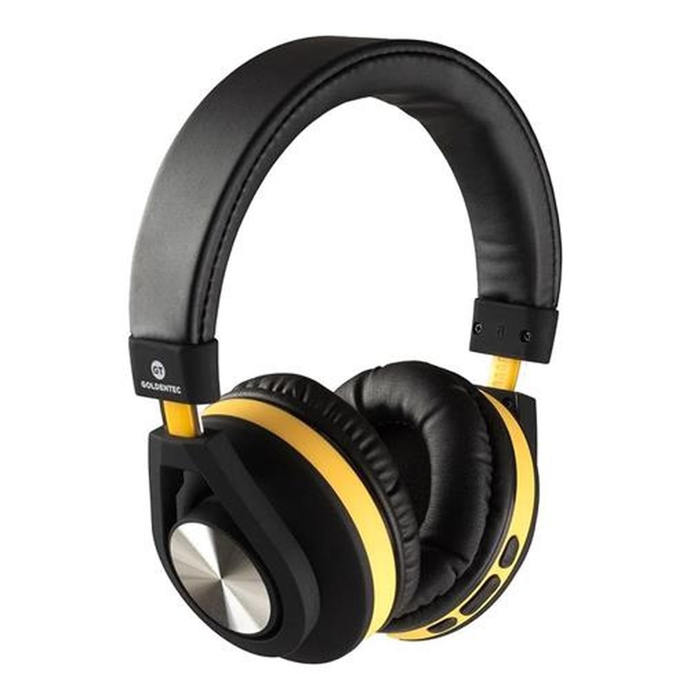 Headphone Bluetooth GT Follow Amarelo | Goldentec