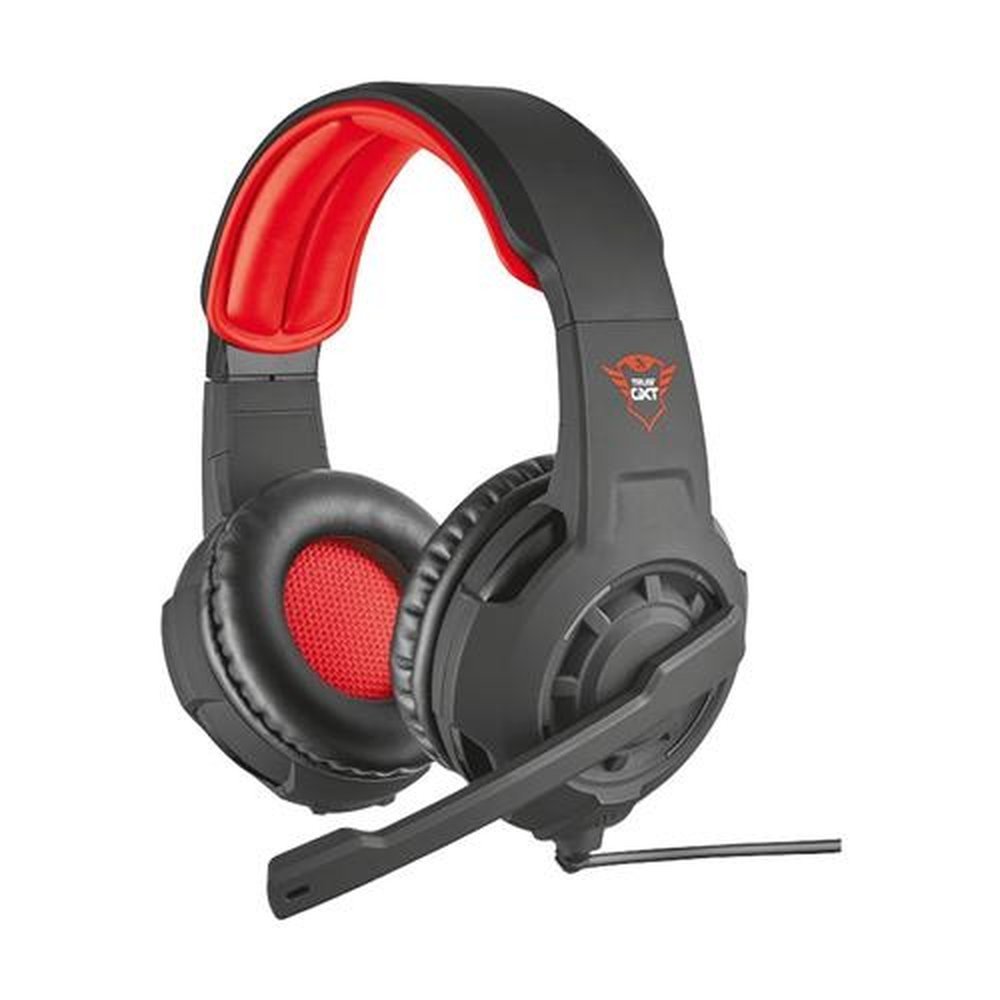 Headset Gamer Trust Gxt 310 Radius Preto E Vermelho
