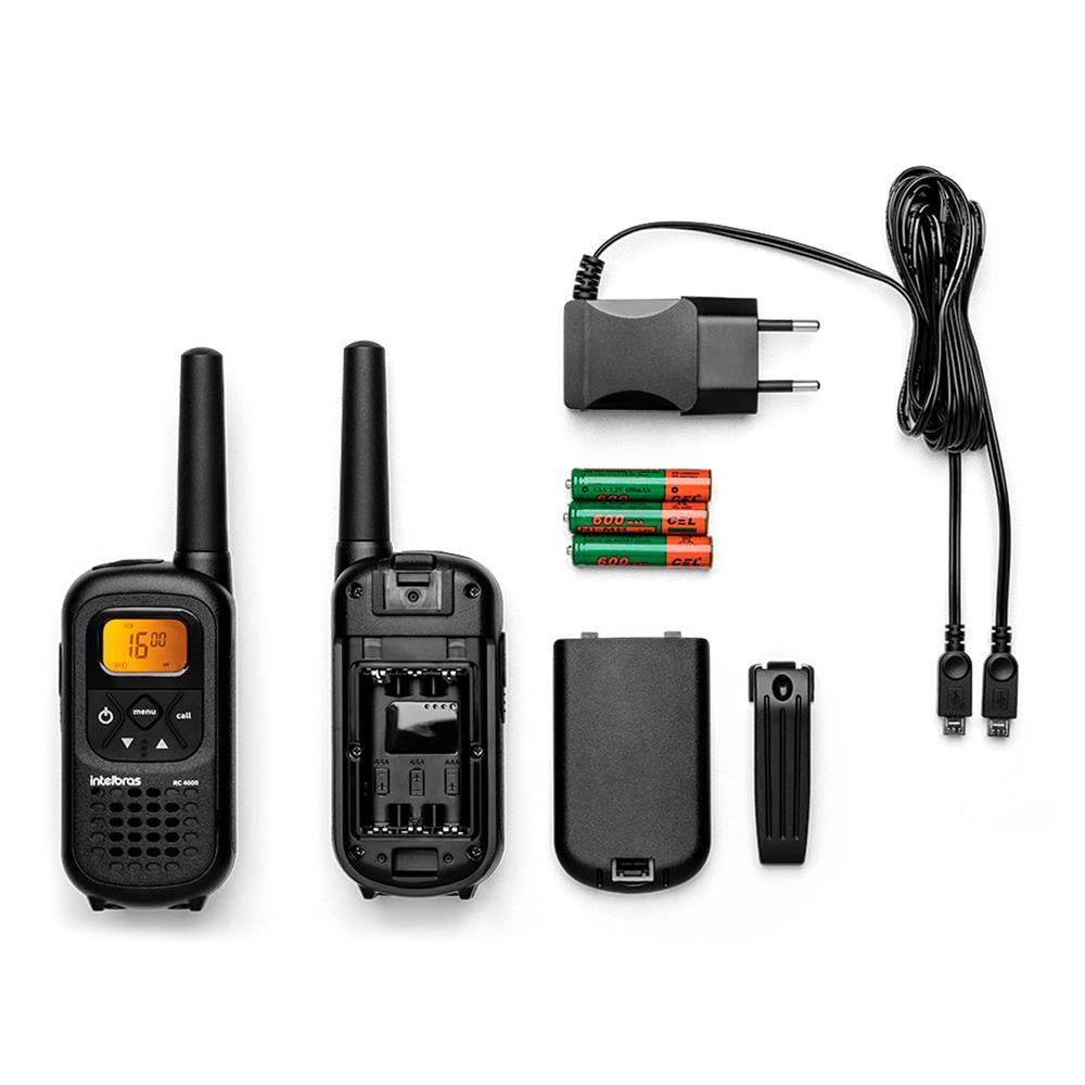 Rádio Comunicador Intelbras RC 4002 Bivolt Preto