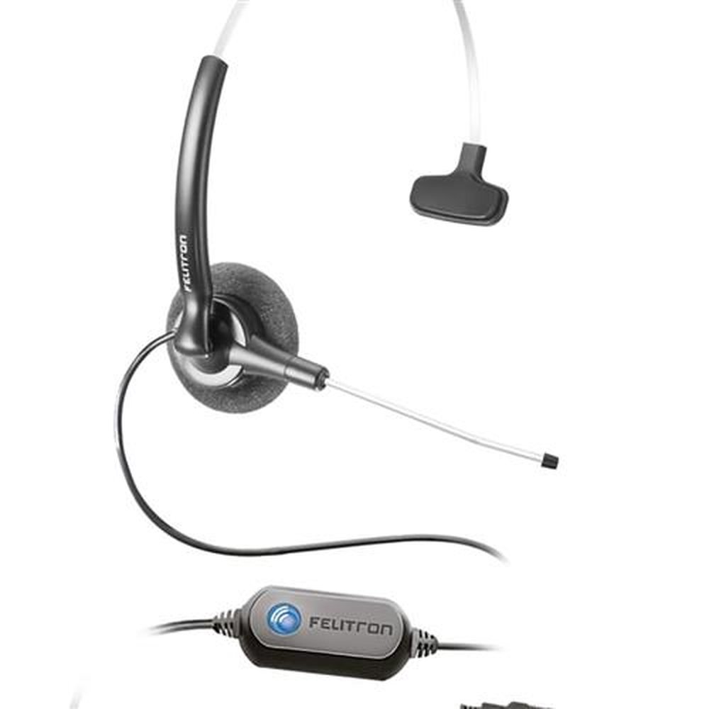 Fone Headset Stile Compact Voip Slim Preto Felitron
