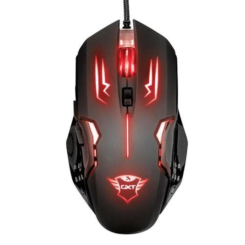Mouse Gamer Trust Gxt 108 Rava Illuminated Led 6 Botões 2000Dpi - T22090