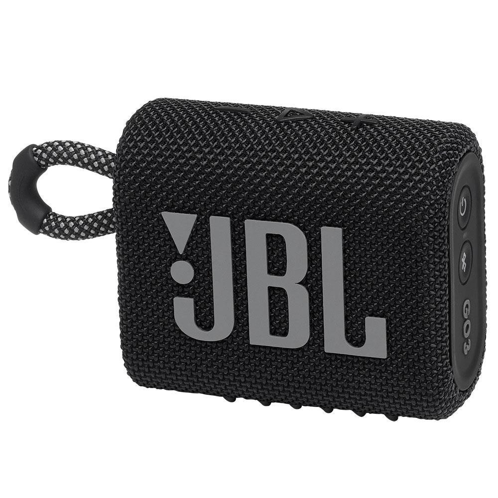 Caixa De Som Jbl Go 3 Bluetooth Preto À Prova Dágua