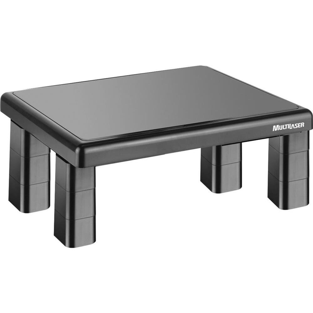 Suporte Para Monitor Multilaser De Mesa Quadrado 5 Níveis De Ajuste- Ac125