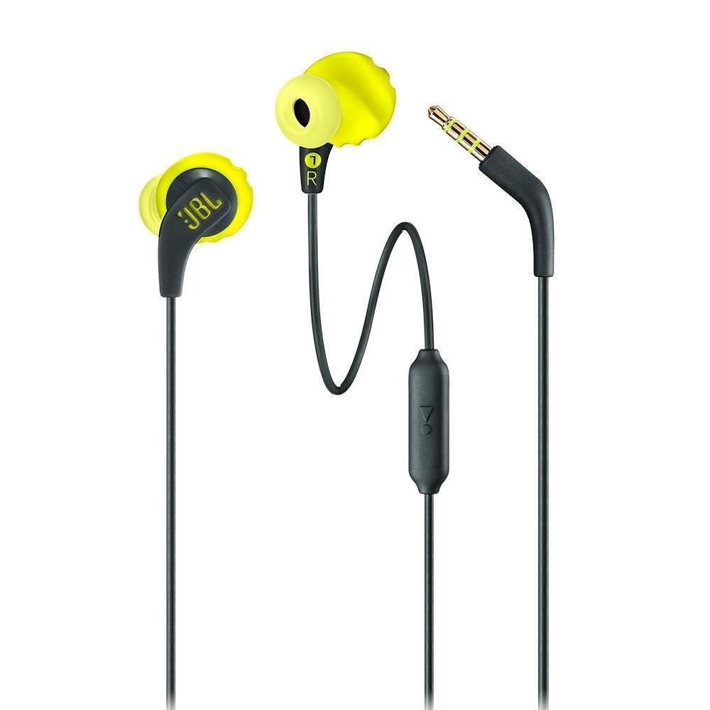 Fone De Ouvido Jbl Endurance Run Com Microfone Preto/Amarelo