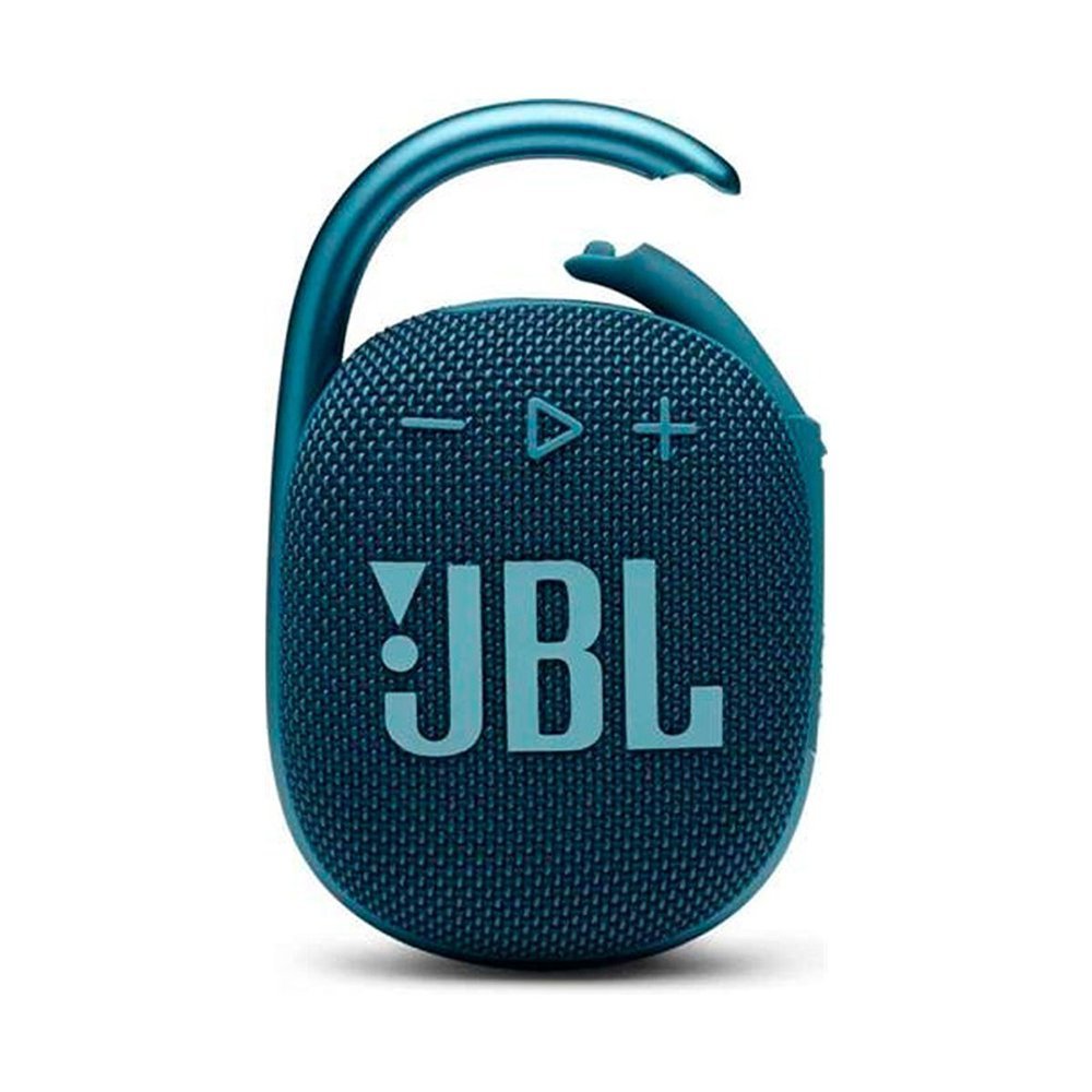 Caixa De Som Portátil Jbl Clip 4 Bluetooth 5W À Prova Dágua E Poeira Ip67 Azul