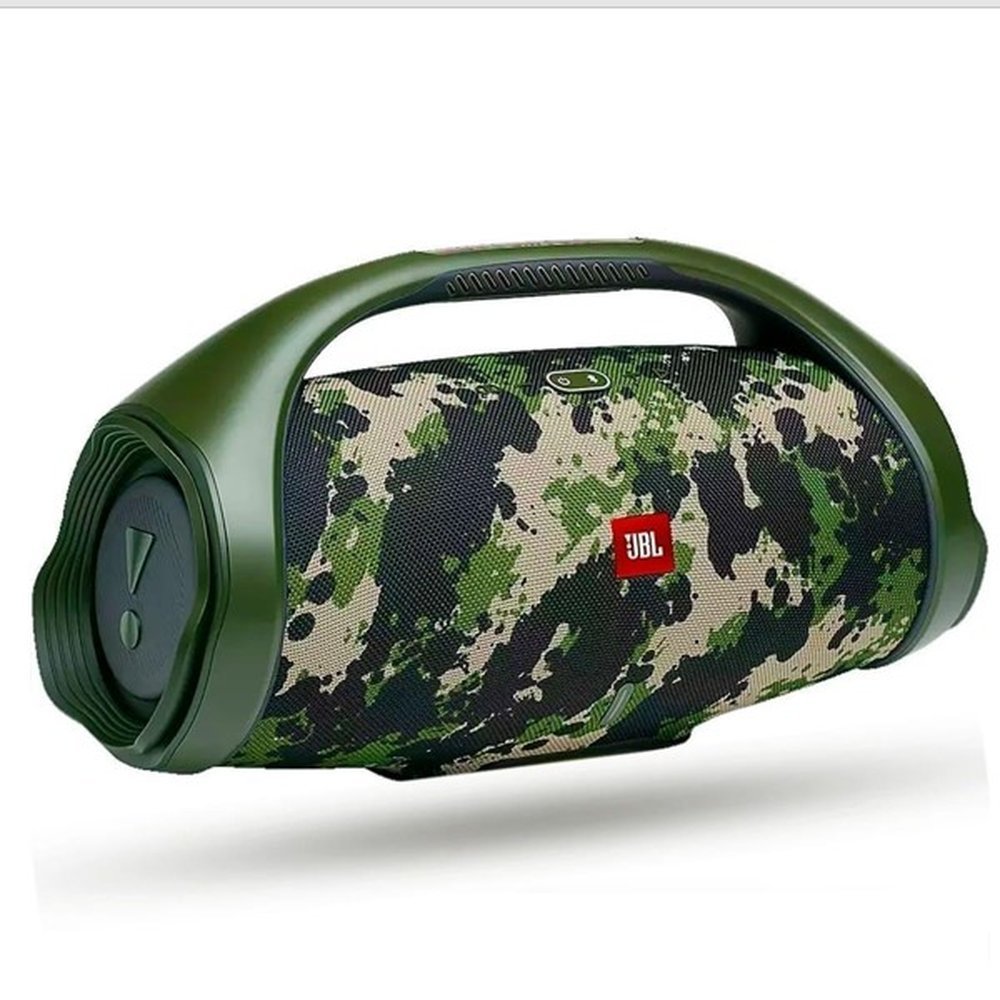 Caixa de Som Bluetooth JBL Boombox 2 Squad com Classificação IPX7 e até 24h de Bateria Camuflado
