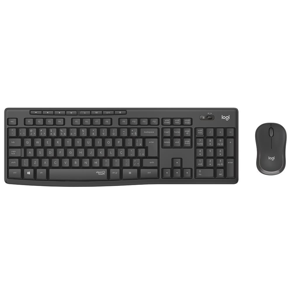 Teclado E Mouse Sem Fio Logitech Mk295 Com Digitação E Clique Silencioso, Conexão Usb, Pilhas Inclusas E Layout Abnt2 - 920-009793