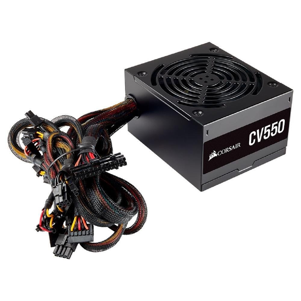 Fonte Corsair CV550, 550W, 80 Plus Bronze, Preto