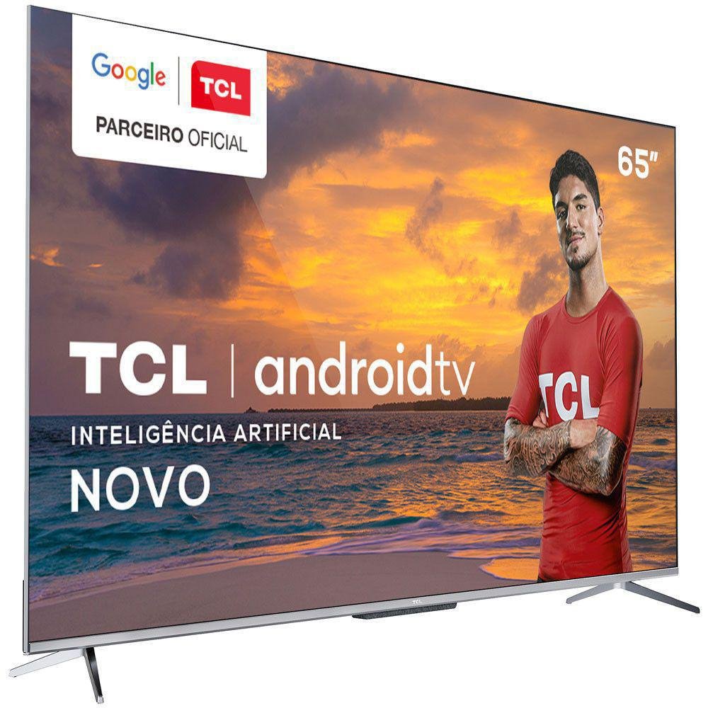 Tv 65" led tcl 65p715 smart / android tv/ uhd/ 2 usb/ 3 hdmi/ 4k