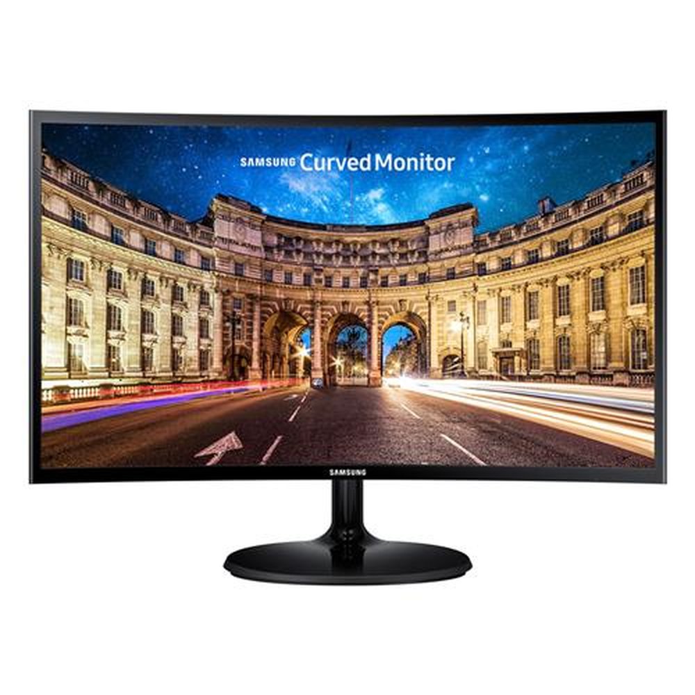 Monitor Samsung LED 24" Widescreen Curvo, Full HD, HDMI/VGA, FreeSync - LC24F390FHLMZD