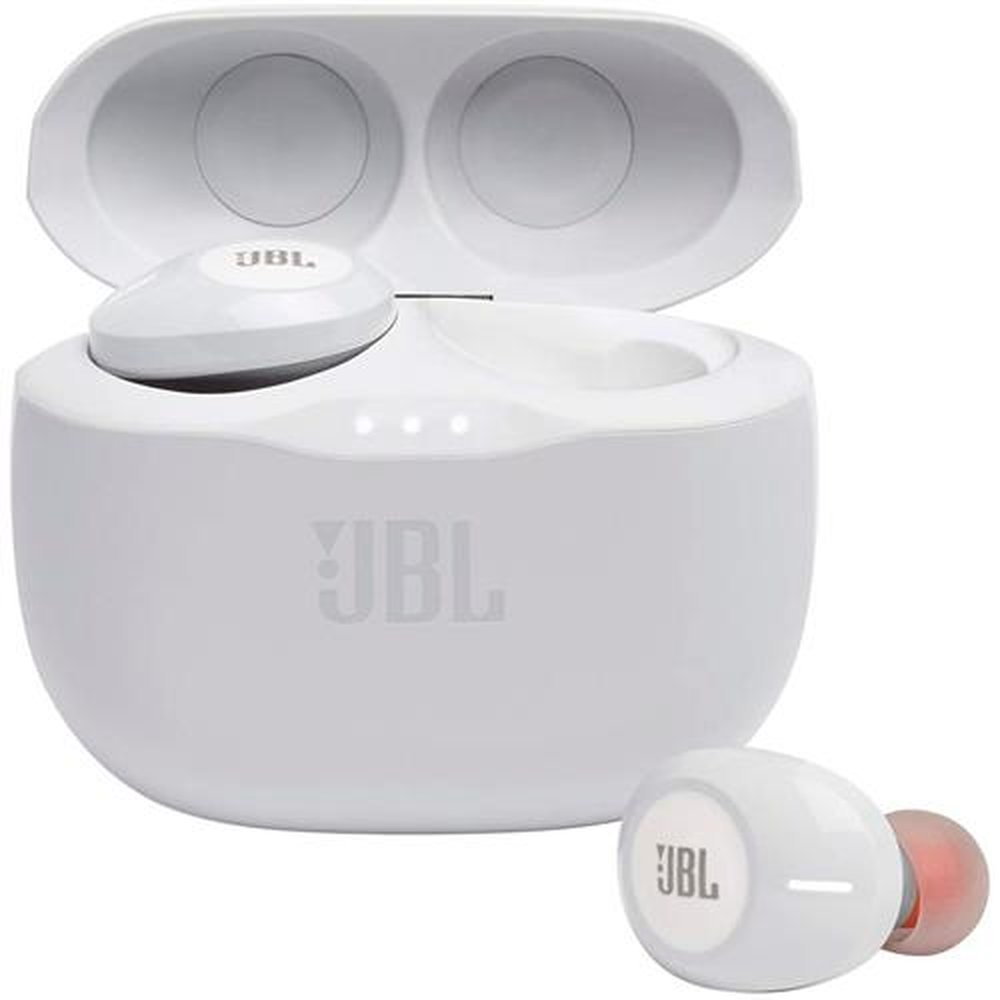 Fone De Ouvido Bluetooth Intra-Auricular Jbl Tune 125Tws, Branco- Jblt125twswht