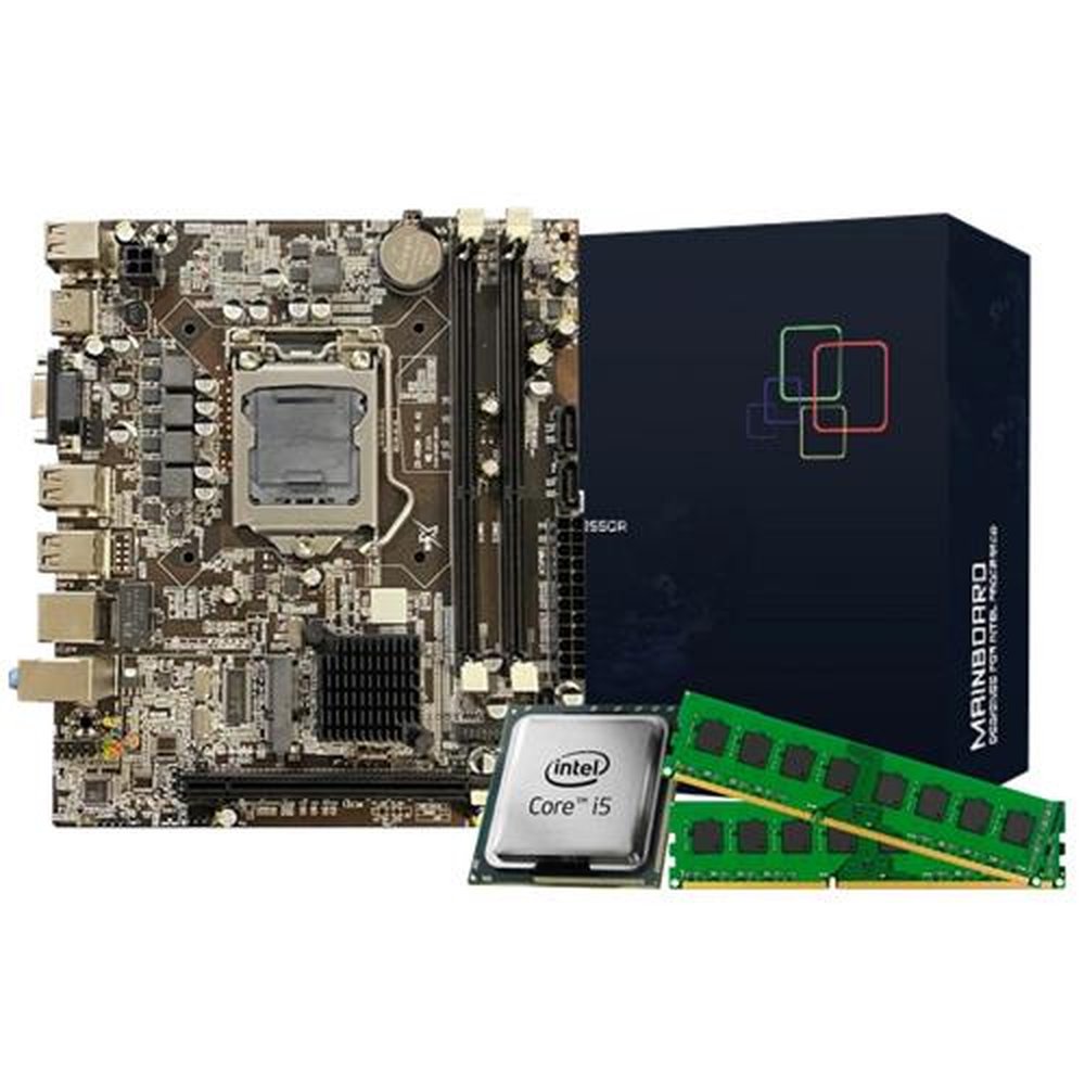 Kit Placa H61 + Processador Intel Core i5 + Memória 4GB DDR3