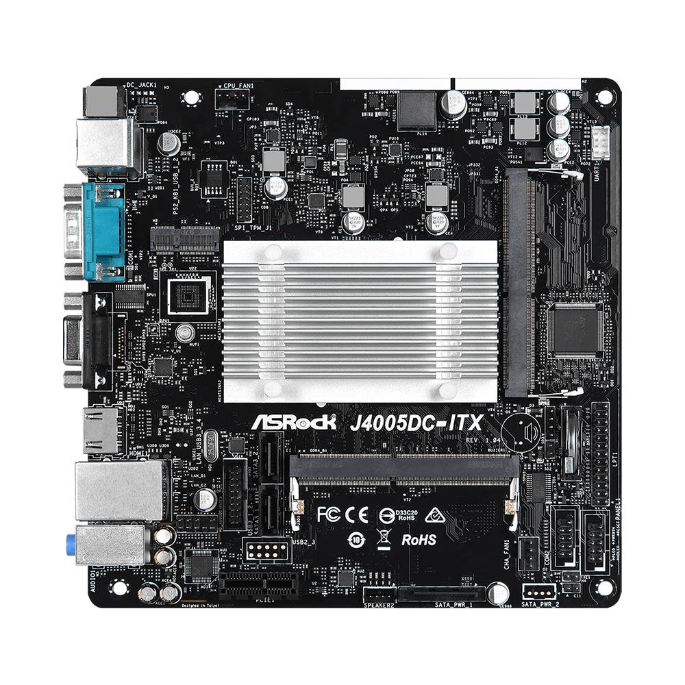 Placa Mae (intel) Asrock J4005dc-itx Dual-core Ddr4
