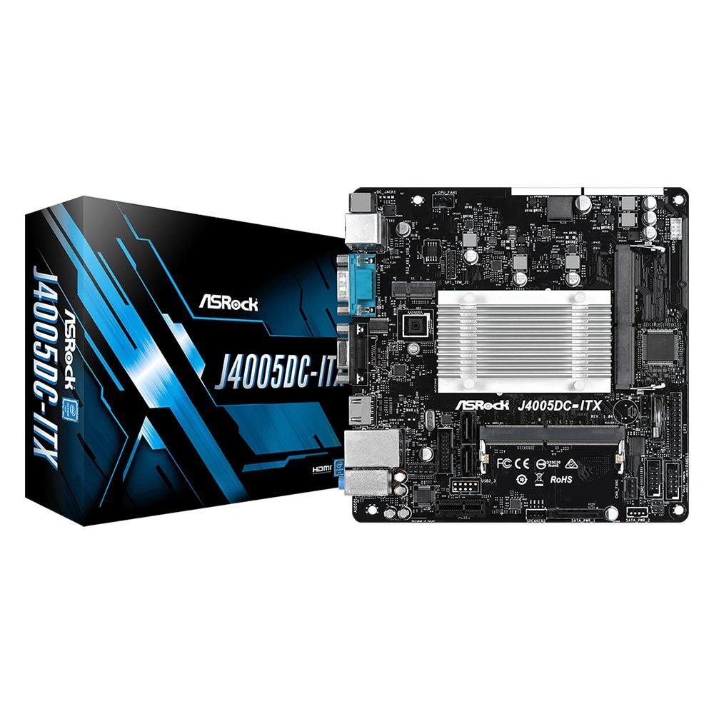 Placa Mae (intel) Asrock J4005dc-itx Dual-core Ddr4