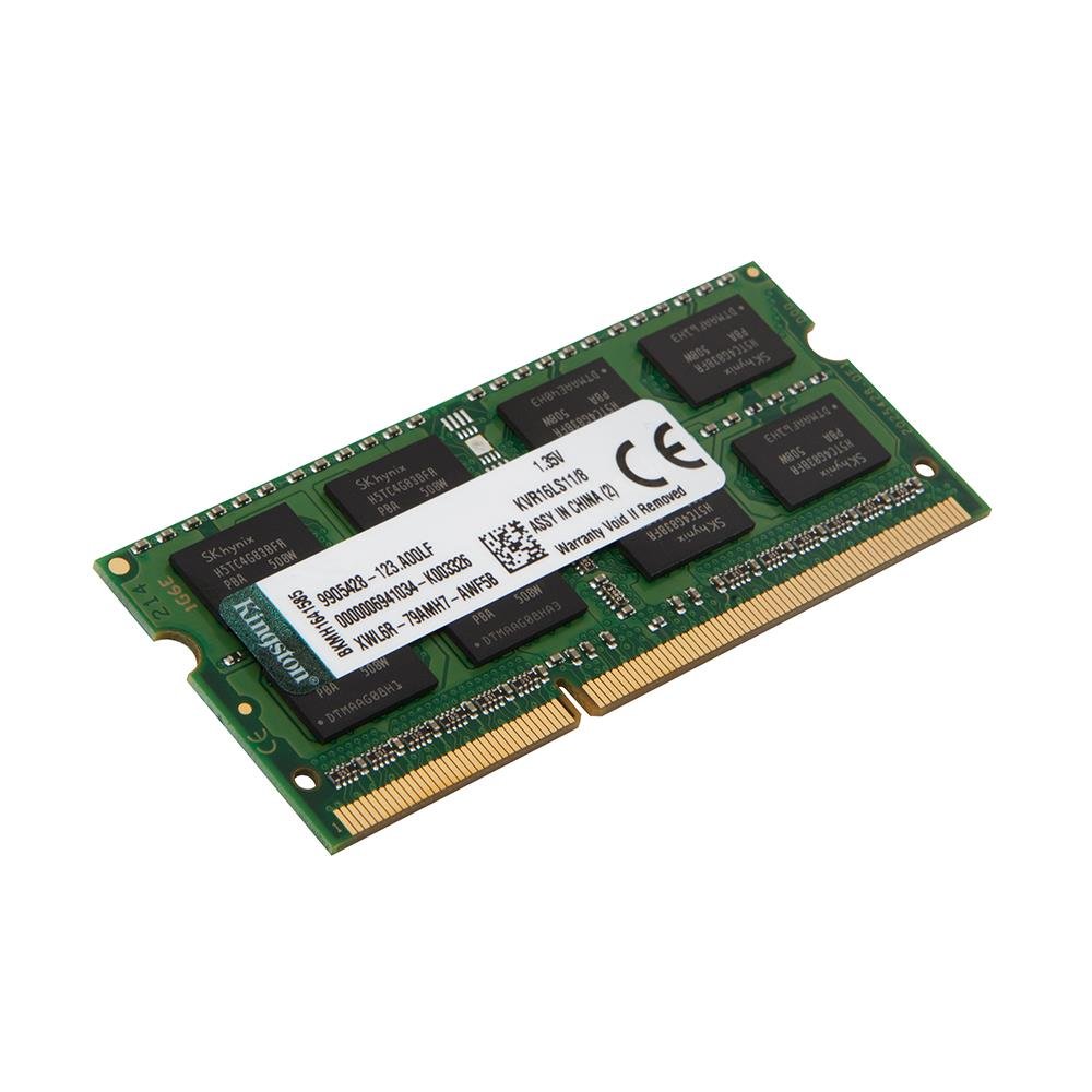 Memoria Kingston 8gb Ddr3 1600mhz 1.35v Notebook - Kvr16ls11/8wp